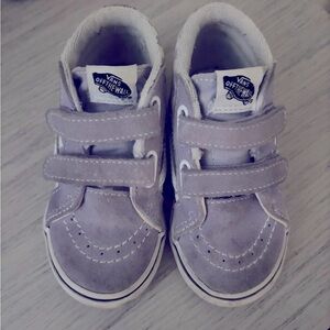 Toddler girl hi top Velcro strap vans
